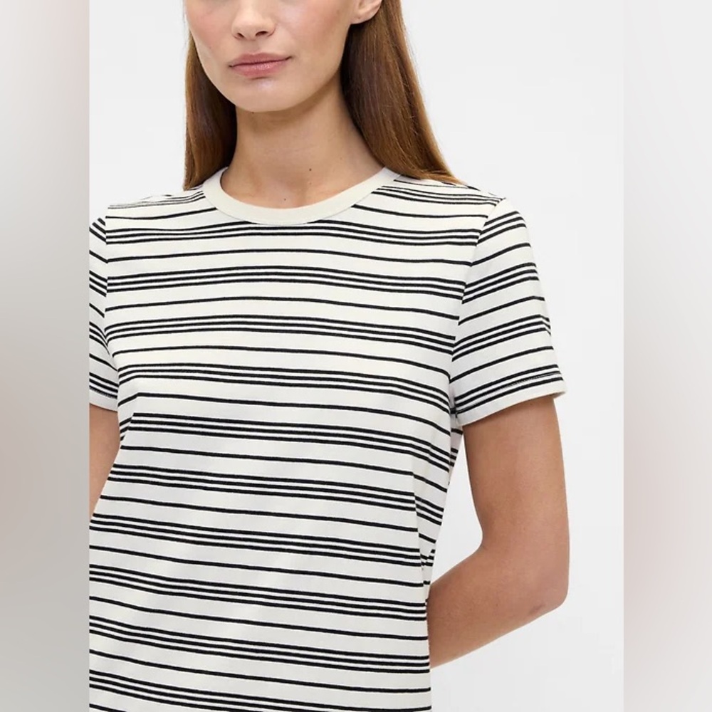 (PINK) GAP Favorite Stripe Crewneck T-Shirt